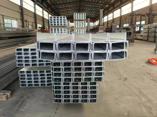 Konstruksi Galvanized C Bagian Bagian Baja 1.5mm Untuk atap