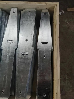 ODM Galvanized Steel Beton Sleeper Fence Bracket Untuk Kereta Api