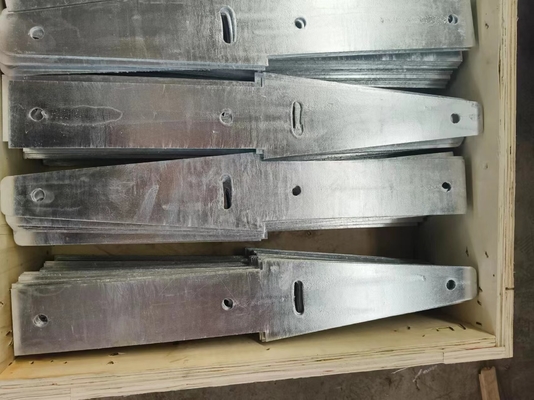 Pertahanan dinding beton Sleeper Pagar Bracket Galvanis Baja AISI