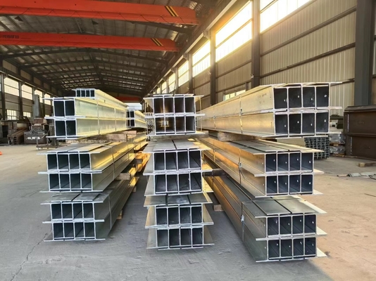 Heavy Duty Galvanized H Beam Support Wall Galvanized Q235B G250 Baja