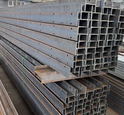 Hot Dip Galvanized Steel H Beam Walls untuk Pos Pagar Bandara