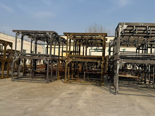 Hot Dip Galvanized Bottom Cabinet Mounting Platform Untuk Menara Angin Mendukung Kabinet Listrik Di Bawah