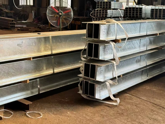 Galvanized H Steel Beam Hot Dip Anti Rust Structural Steel Untuk Proyek Konstruksi